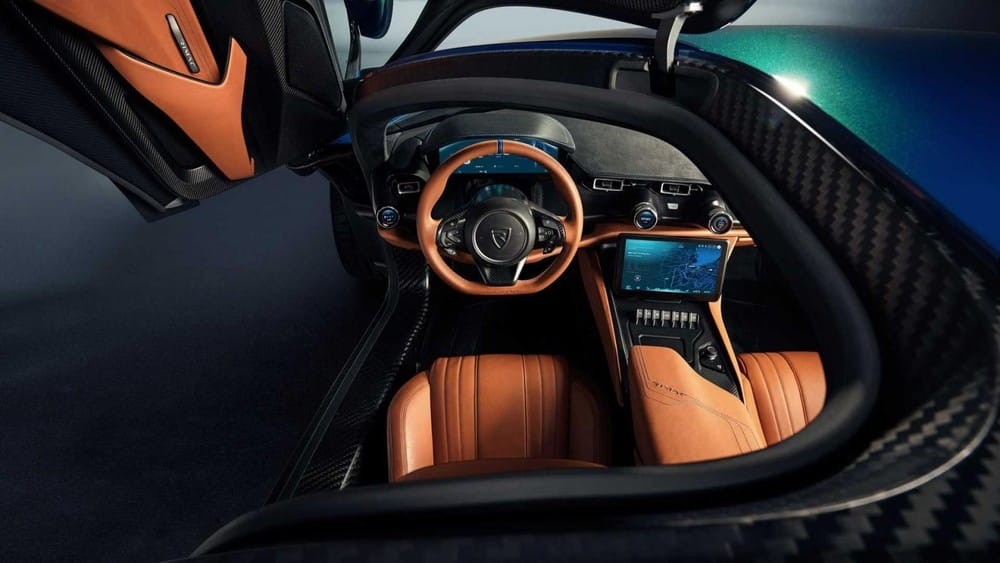Góc nhìn khác vào nội thất của Rimac Nevera
