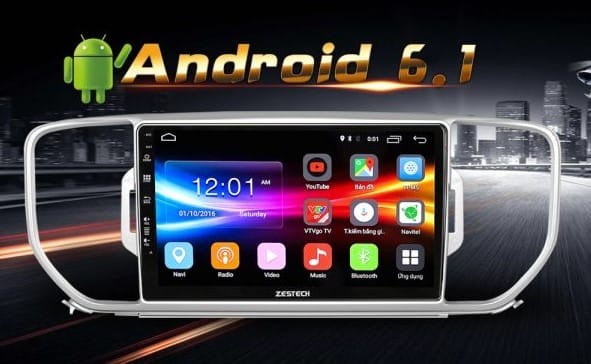 Màn hình DVD android Zestech zin theo xe
