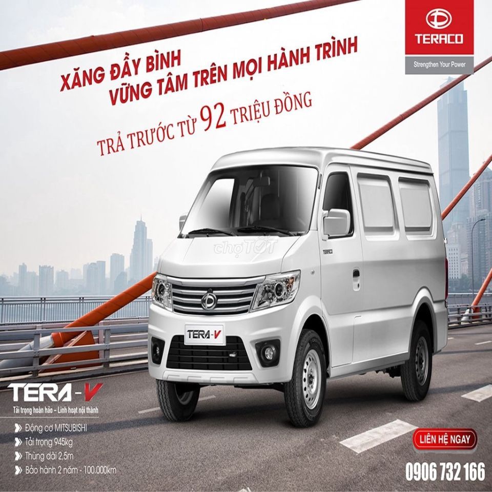 Xe Tải Van Tera V 2 Chỗ - Trả Trước 92 Triệu