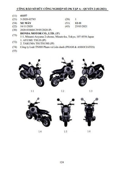 Hình ảnh đăng ký bản quyền cho mẫu xe mới của Honda Việt Nam Hình ảnh đăng ký bản quyền cho mẫu xe mới của Honda Việt Nam