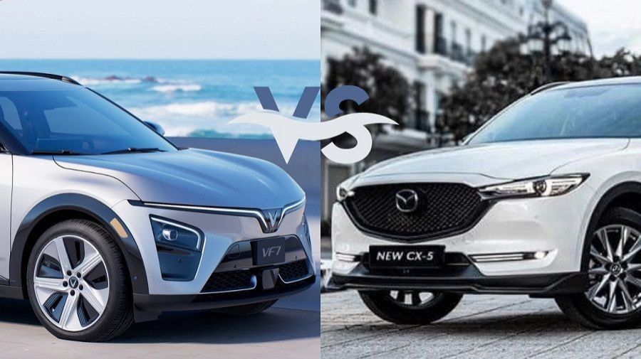 so sánh, đánh giá VinFast VF7 và Mazda CX-5