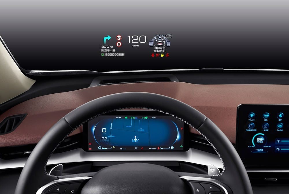 Màn hình hiển thị thông tin kính lái của Haval H6