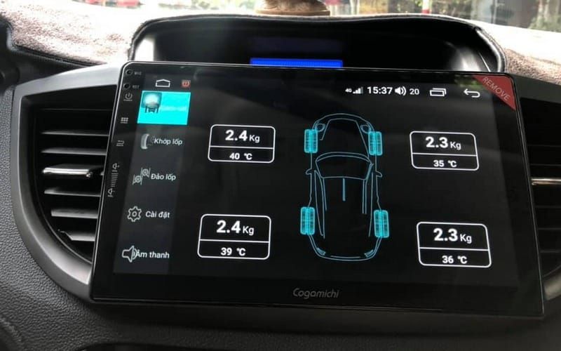 Tích hợp cảm biến áp suất lốp Màn hình DVD Cogamichi C900-4