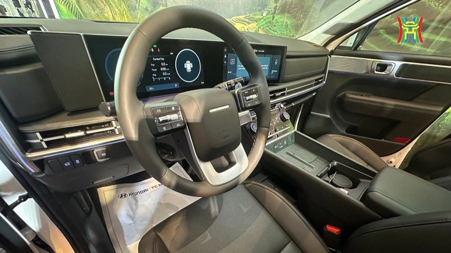 Nội thất Hyundai SantaFe 2024 phiên bản Prestige