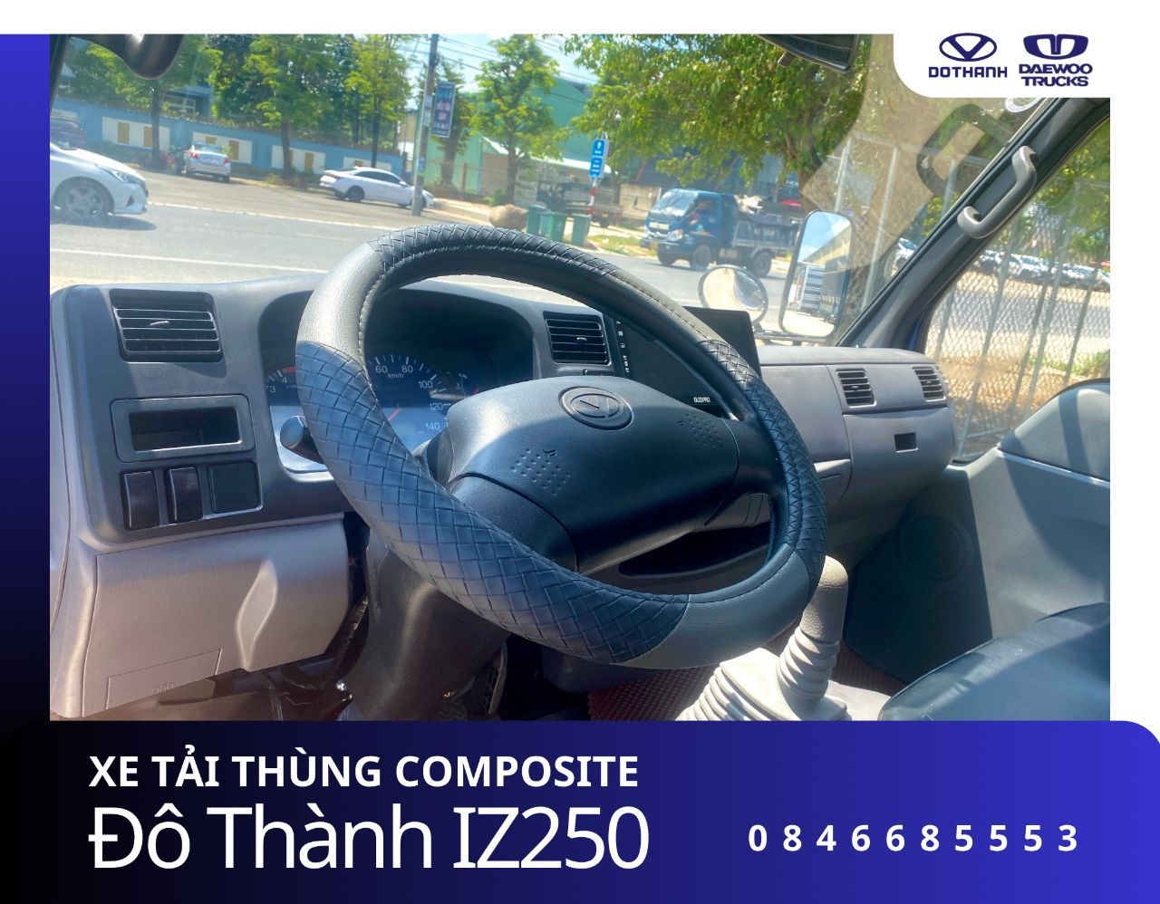 Xe Tải Đô Thành 2,5T | xe tải thùng kín composite| thùng đông lạnh