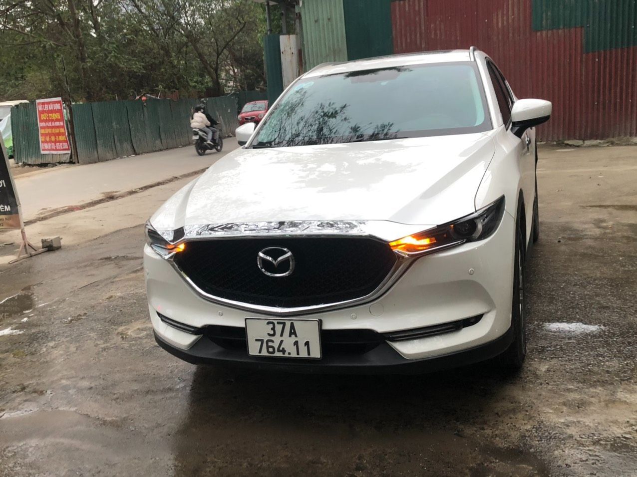 Mazda cx5 bản luxury màu trắng sản xuất 2020 chạy 48000km