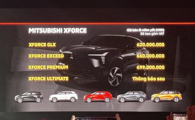 Giá bán Crossover hạng B Mitsubishi XForce 2024