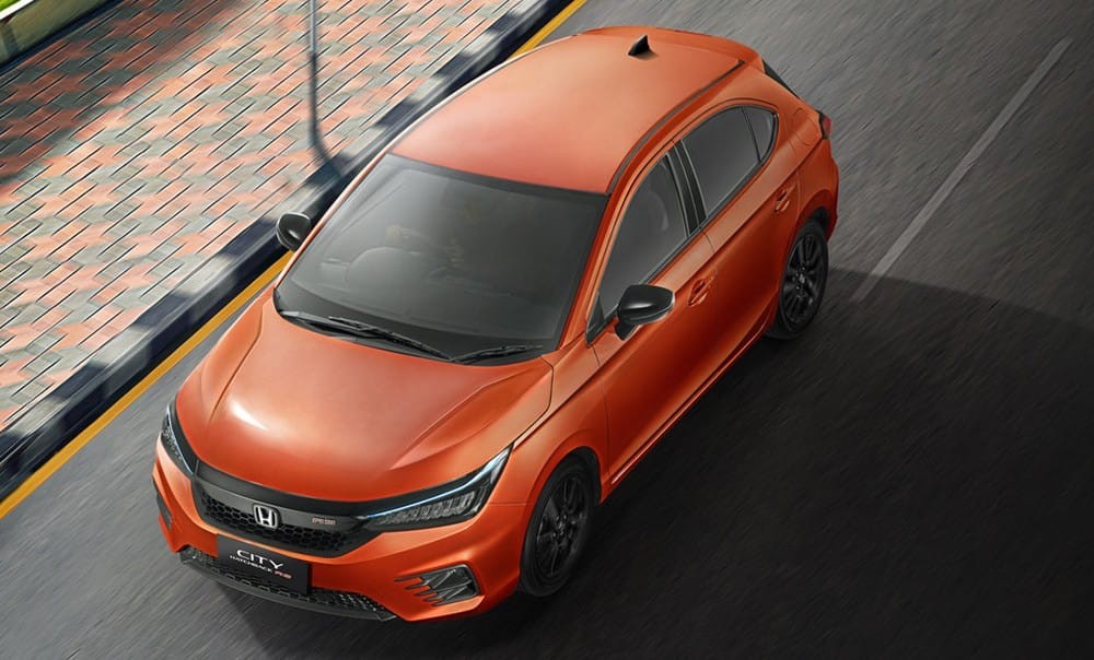Honda City Hatchback 2021 màu cam bắt mắt