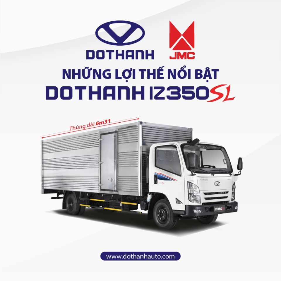 XE TẢI IZ350SL | 1,9T - 3,5T | Thùng dài 6,3m | ĐỘNG CƠ ISUZU.