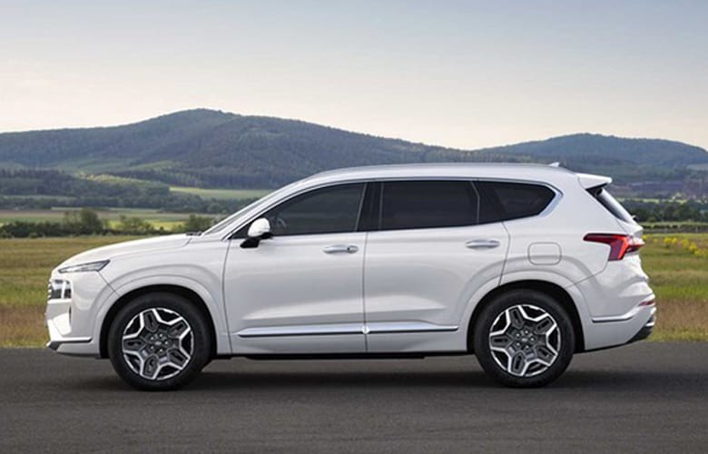 Thiết kế thân xe Hyundai Santa Fe 2021