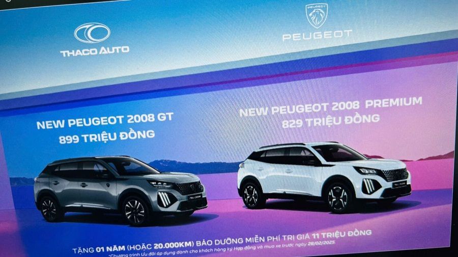 Giá bán Peugeot 2008 2025