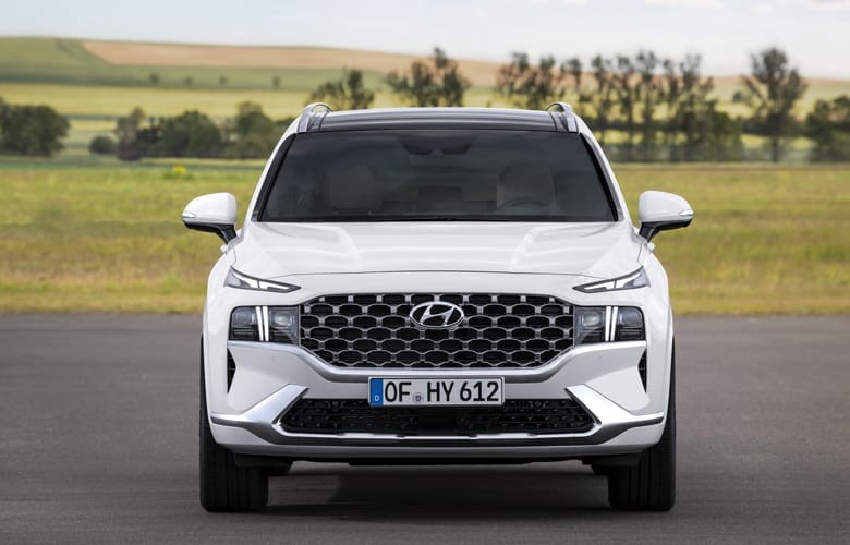 Thiết kế đầu xe Hyundai Santa Fe 2021