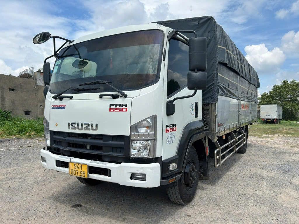 ISUZU FRR TẢI 6T3 THÙNG BẠT DÀI 6M7 Xe đẹp Zin.