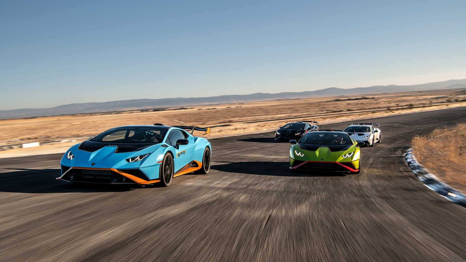 Lamborghini Huracan STO các màu khác nhau