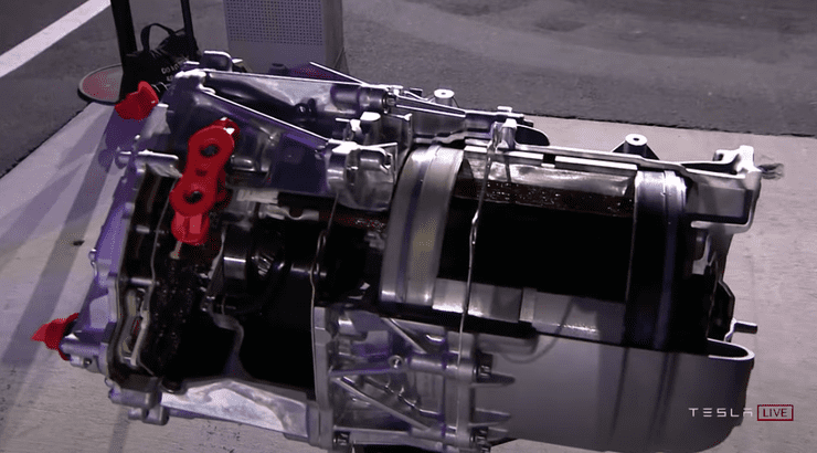 Mô-tơ điện xe Tesla Model S Plaid Mô-tơ điện xe Tesla Model S Plaid được bọc carbon giúp đảm bảo độ bền