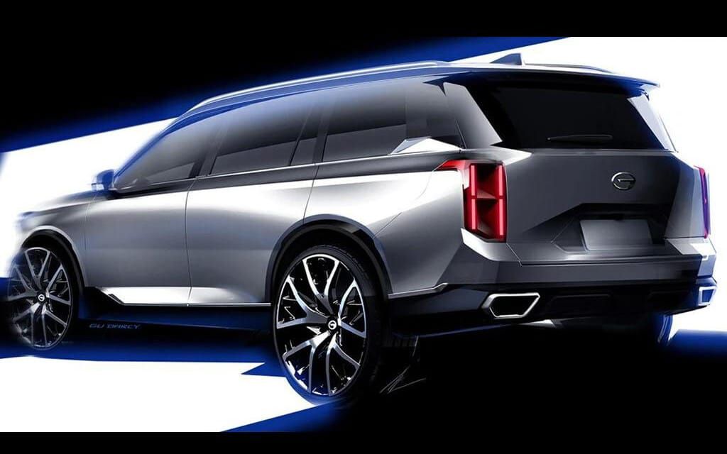 Trumpchi GS8 2022 dự kiến tăng kích thước so với thế hệ cũ