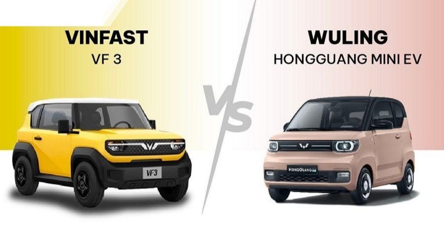 VinFast VF 3 và Wuling HongGuang Mini EV