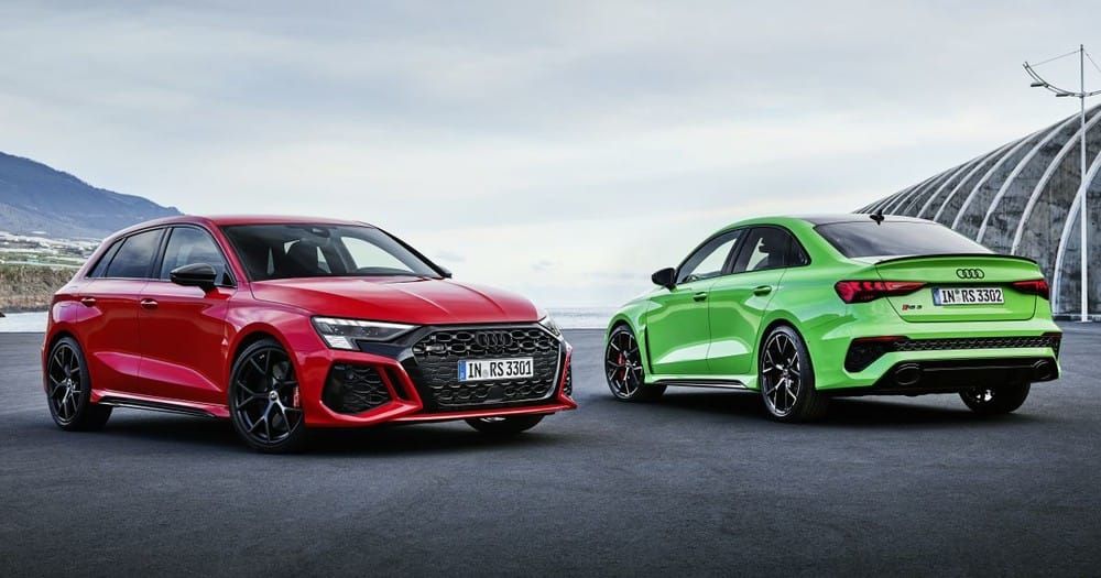 Audi RS3 Sportback và Audi RS3 Sedan 2021 Audi RS3 Sportback và Audi RS3 Sedan 2021 đều dùng chung động cơ TFSI 5 xylanh 2.5L