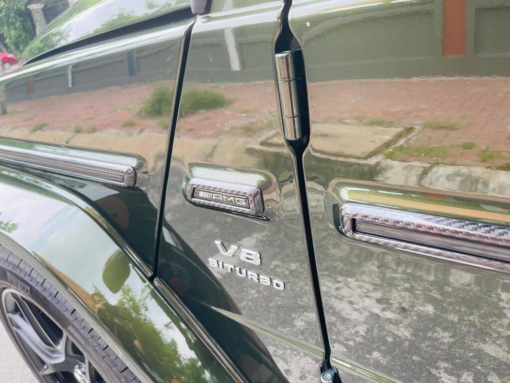 Mercedes-AMG G63 màu xanh quân đội mang bản độ Brabus của đại gia Việt 36 Một số chi tiết độ carbon của xe-2