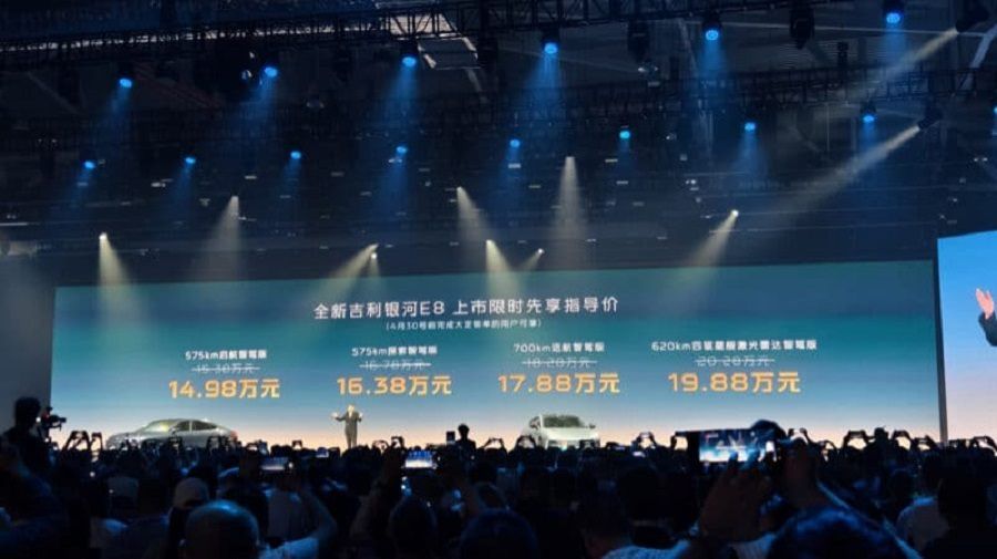 Giá bán Geely Galaxy E8 2025