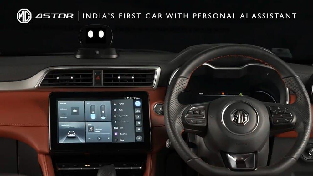 Thiết kế nội thất của MG Astor 2021 không thay đổi nhiều so với MG ZS cũ