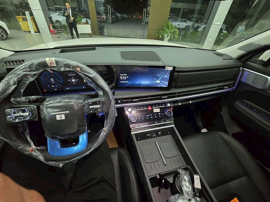 Nội thất Hyundai Santa Fe Exclusive Bản Base