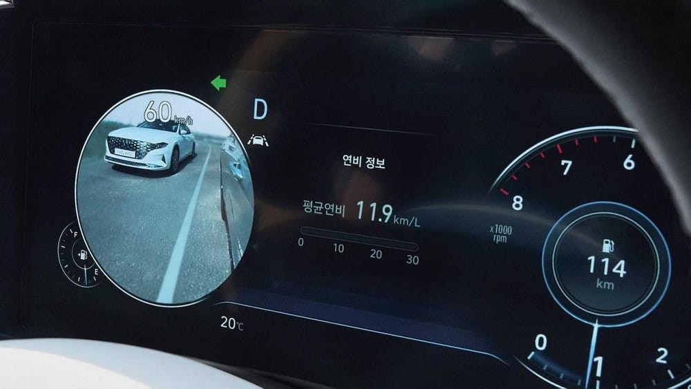 Bảng đồng hồ kỹ thuật số của Hyundai Grandeur Le Blanc 2021 Bảng đồng hồ kỹ thuật số...