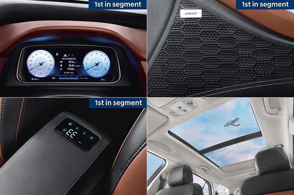 Những trang bị nội thất nổi bật của Hyundai Alcazar 2021 Những trang bị nội thất nổi bật của xe