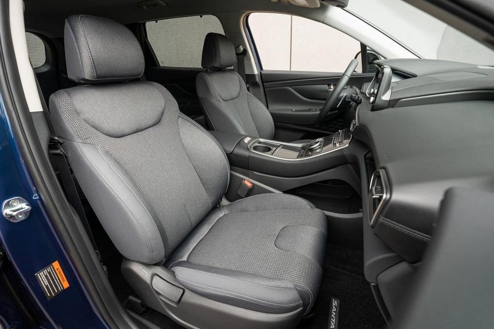 Ghế bọc nỉ của Hyundai Santa Fe XRT 2022 ... và ghế bọc nỉ