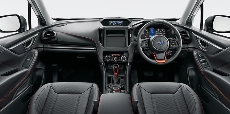Tương tự ngoại thất, nội thất của Subaru Forester 2021 bản X-Break cũng có nhiều điểm nhấn màu cam Tương tự ngoại thất, nội thất của Subaru Forester 2021 bản X-Break cũng có nhiều điểm nhấn màu cam