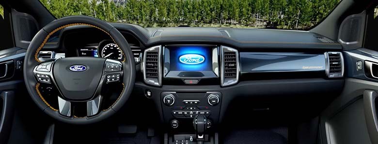 Nội thất Ford Ranger 2021 sang trọng rộng rãi