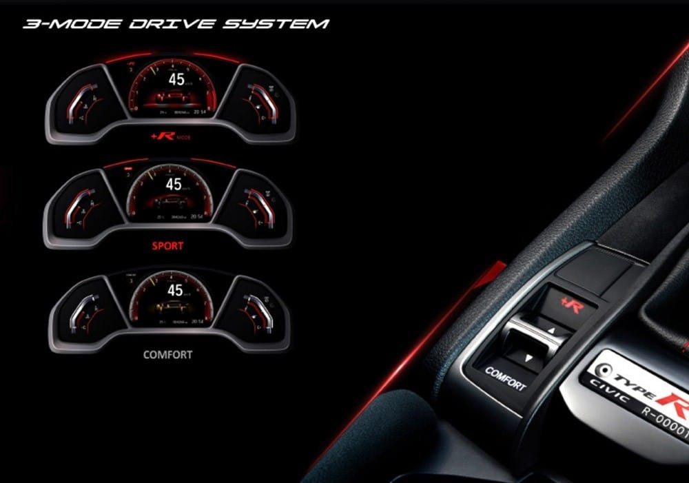Honda Civic Type R 2021 có 3 chế độ lái Honda Civic Type R 2021 có 3 chế độ lái