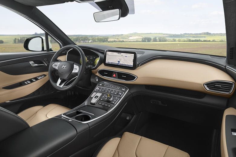 Nội thất Hyundai Santafe 2021