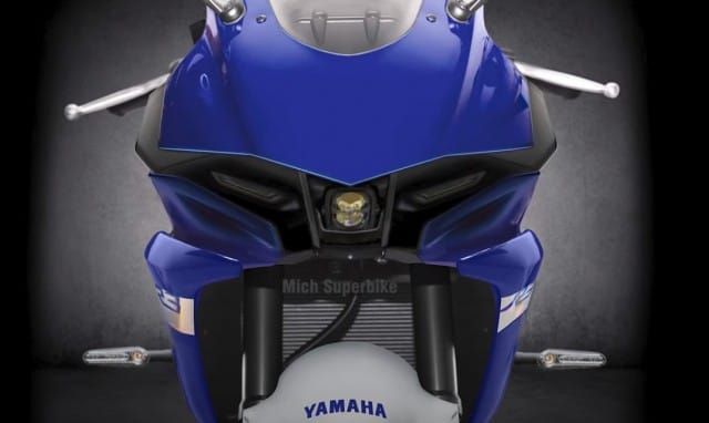 Đèn pha trên xe có thiết kế giống như Yamaha R7