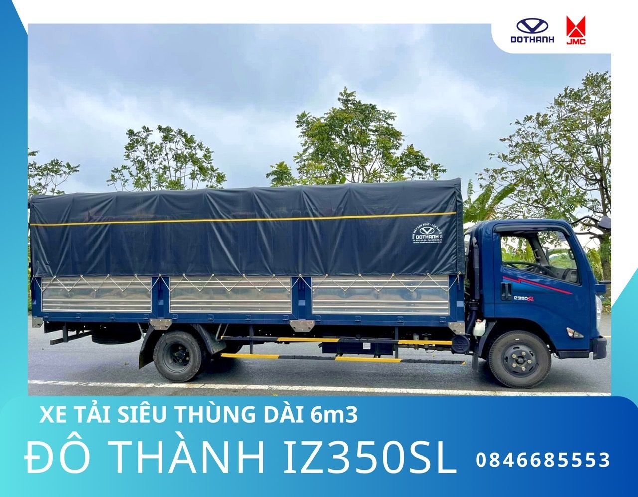 XE TẢI ĐÔ THÀNH IZ350SL| TRẢ TRƯỚC CHỈ 120 TRIỆU| THÙNG DÀI 6M3
