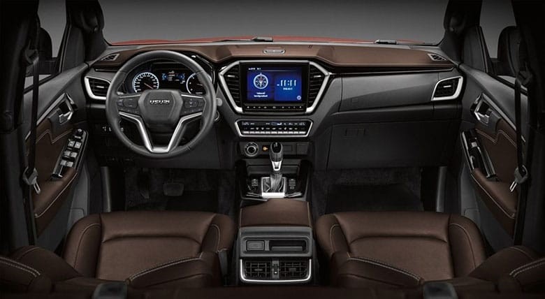 Thiết kế nội thất và tiện nghi của Isuzu D-Max 2021