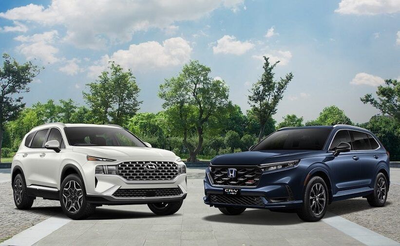 Honda CR-V Hybrid hay Hyundai Santa Fe Prestige
